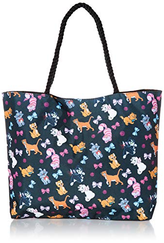 Disney Tote Travel Bag Cats Print Figaro Cheshire Oliver Marie Aristocats