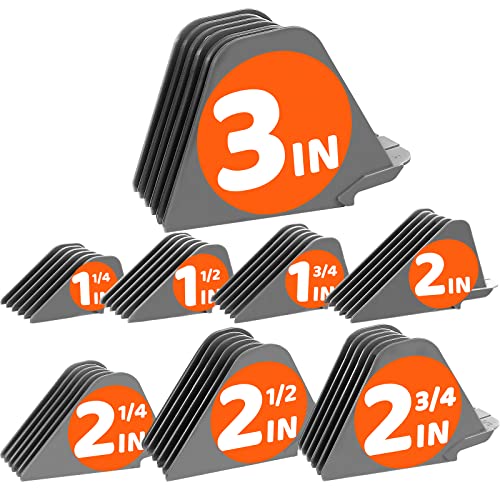 Mega Hair Clipper Guards, Extra Long 3 Inch Hair Clipper Guide Combs Large Guide Comb Set 3”, 2.75”, 2.5”, 2.25', 2', 1.75', 1.5', 1.25' Fits Most Wahl Full Size Hair Clippers