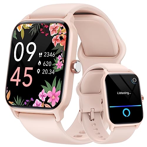 Fitpolo Smart Watch for Women Android & iPhone, Alexa Built-in [1.8' HD Screen] IP68 Waterproof Fitness Watch with Bluetooth Call (Answer/Make), Heart Rate/Sleep/SpO2 Monitor, 105+ Sports Trackers