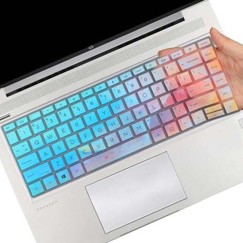 Keyboard Cover for 2023 2022 HP Probook 440 445 G8 G9 G10 14 inch, HP Probook 640 G7 G8 14' Laptop Protector Skin(NOT Fit Probook 440 445 G5 G6 G7)-Colorful