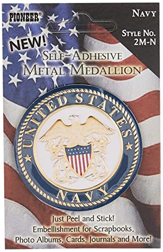 Pioneer Metal, Navy Military Medallion, 0.2 x 2.9 x 4 Inch