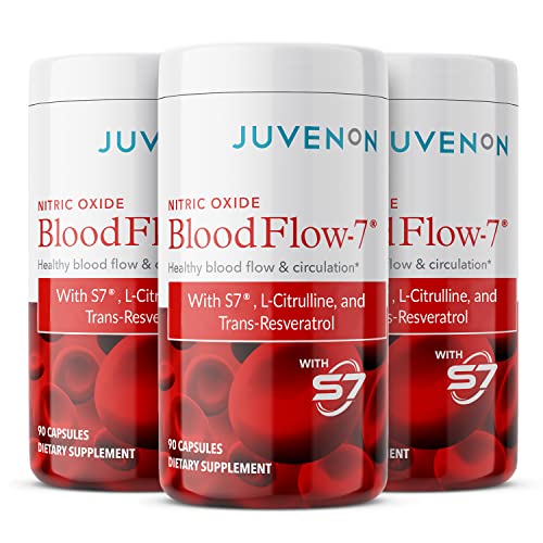 Juvenon Nitric Oxide Supplement with L Arginine and L Citrulline (3 Pack)