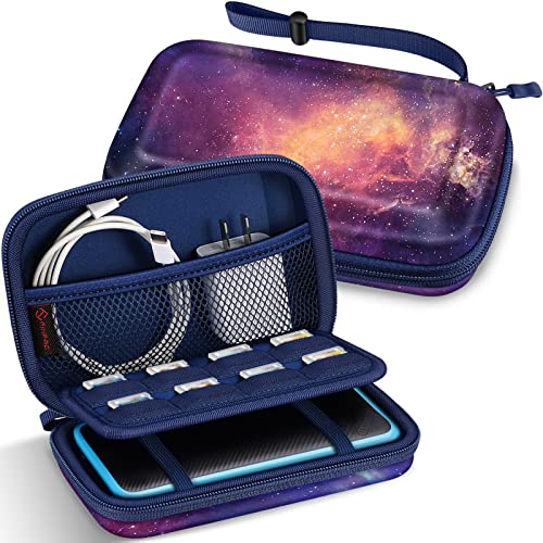 Fintie Carrying Case for Nintendo 2DS XL/New 3DS XL LL, Protective Hard Shell Portable Travel Cover Pouch for New 3DS XL LL/New 2DS XL Console with Slots for Games & Inner Pocket (Galaxy)