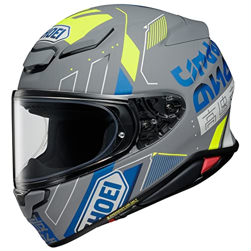 Shoei RF-1400 Accolade Helmet (Medium) (Matte Grey/Blue/Yellow)