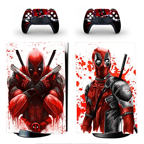 JOCHUI PS5 Digital Edition Console Controllers Cover Vinyl Skin Decals Stickers for PS5 Digital Console DP