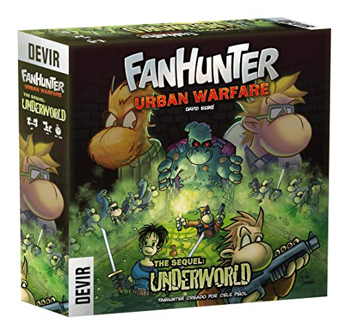DEVIR - Fanhunter: Urban Warfare Expansion, The Sequel: Underworld, Board Game, Miniatures Board Game, Board Game 14 Years (BGFHUW2)