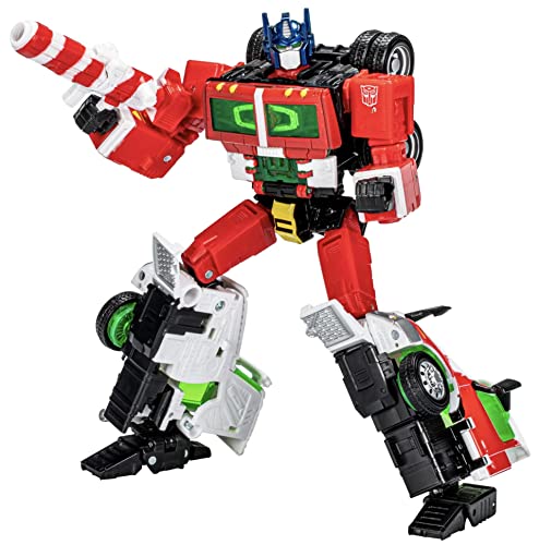 Generations Transformers Holiday Optimus Prime Collectible Edition F8055 Ages 8 and Up,Green-tinted