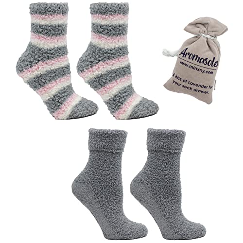 MinxNY Aromasoles Lush N Plush 2-pack Slipper Socks (Sun Rose)