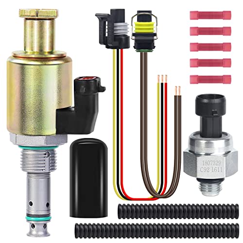 7.3 IPR Valve Injector Pressure Regulator & ICP Sensor 7.3 Powerstroke with Pigtail Compatible for Ford F250 F350 F450 F550 / Super Duty E350 E450 E550 / Excursion F650 F750 NO# F81Z9C968AA 1841217C91