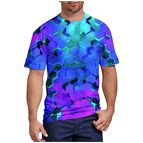 Men Tee Men's Shirts 3X Shaggy T Shirt Sportshirt Pocket T Shirts 4XL Mens T-Shirts Graphic Tees Laufshirt Gifts Man Tshirts Funny Old Man Shirts（3-Blue,X-Large）
