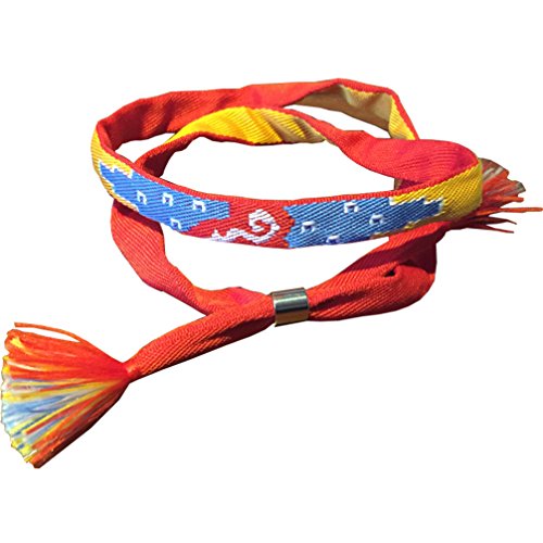 Yesui Cosplay Kumihimo Small Four Colors of The Handicraft of Bracelet Ribbon of Hair Lucky Charm