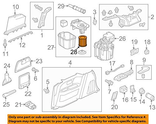 Genuine Honda Parts - Filter Assy. (84905-TK8-A01)