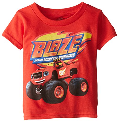 Nickelodeon boys Blaze and the Monster Machines Short Sleeve Tee fashion t shirts, Red, 3T US