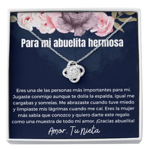 WISHICIOUS - Abuela gifts in spanish, Christmas Gift for Grandma Spanish, Birthday Gift, From Granddaughter, Mothers Day Gift, Spanish Gifts, Grandmother