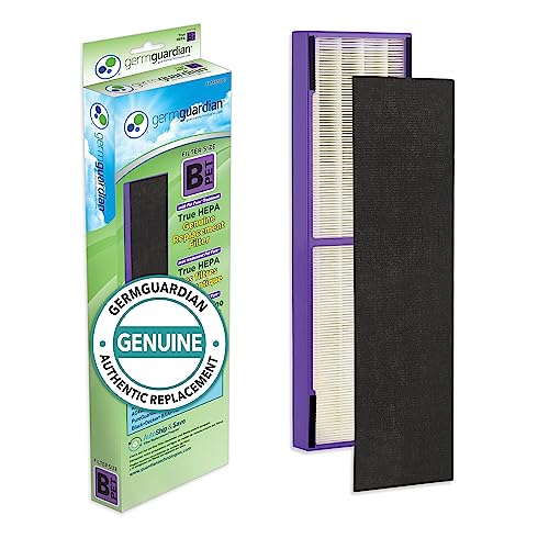 Germ Guardian FLT4850PT True HEPA GENUINE Air Purifier Replacement Filter B, with Pet Pure Treatment for GermGuardian C4900, AC4825, AC4850PT, CDAP4500, AC4300, and More
