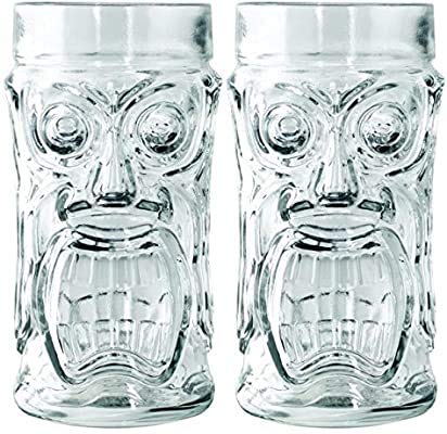 Anchor Hocking Screaming Tiki Glasses,470 milliliters