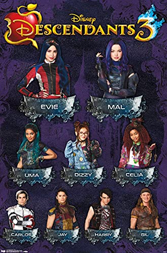 Trends International Disney Descendants 3 - Grid Wall Poster, 22.375' x 34', Unframed Version