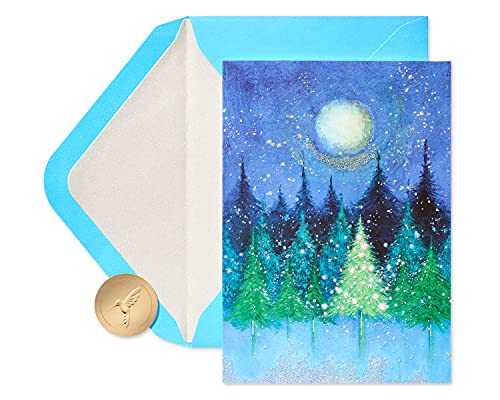 Papyrus Boxed Christmas Cards with Envelopes, Peace of the Season, Holiday Tree (14-Count)
