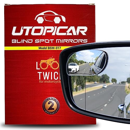 Blind Spot Convex Car Mirror: Rear view | Rearview Mirror Accessories for Car Interior - Women and Men Use Our Automotive Blindspot Mirrors for Larger Image and Improved Traffic Safety (2 pack)