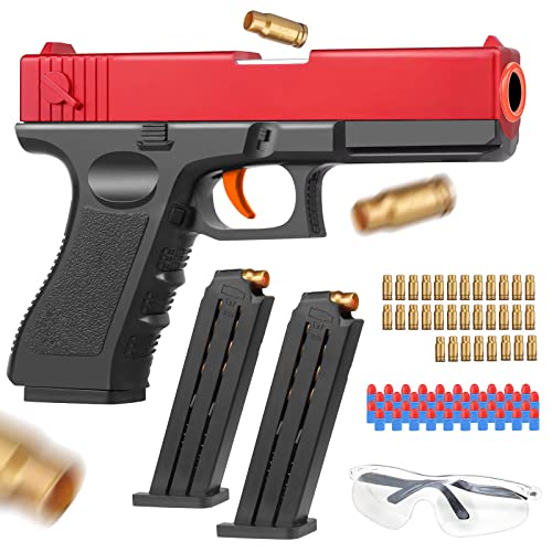 Toy Gun with Jump Mag, Soft Bullets Toys Foam Blaster with 40 Pcs EVA Darts, Shooting Games Education Toy for 6,7,8,9,14+ Kids Boys Gifts