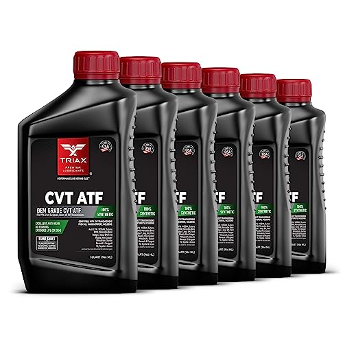 TRIAX CVT ATF OEM Grade Universal Non-Slip CVT Transmission Fluid; Surpasses All OEM Specs (6 Quart Pack)