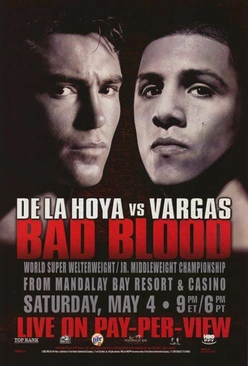 507606 Oscar De La Hoya vs. Fernando Vargas Boxing Promo Poster (2002) Decor Wall 16x12 Poster Print