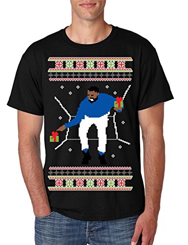 ALLNTRENDS Men's T Shirt 1-800 Hotline Bling Ugly Christmas Sweater (L, Black)