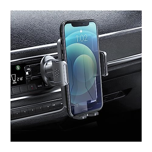 BELOMI Car Phone Mount, Car Air Vent Cellphone Holder, 360° Rotation Adjustable Mobile Phone Bracket, Hands Free Phone Cradle Compatible with iPhone 14 13 12 Pro Max Android Smartphones (Black)