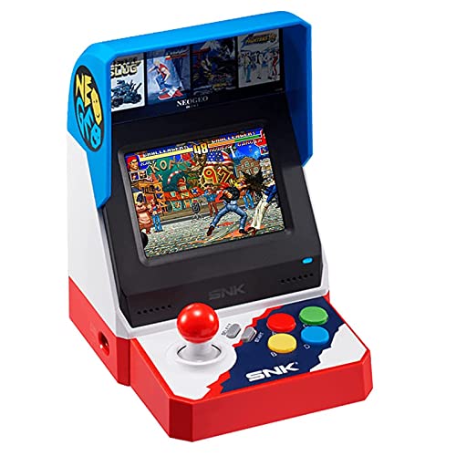 UNICO SNK NEOGEO Mini Arcade Asia Version, Pre-Loaded 40 Official Licenced SNK Games, Support HDMI Output to Large Screen