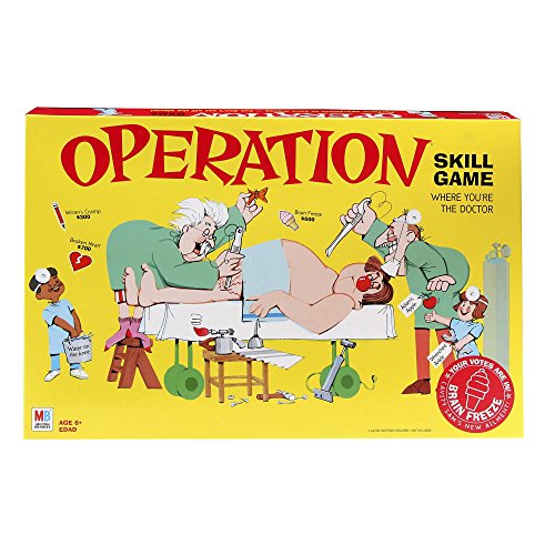 Operation Electronic Board Game, Family Games for Kids Ages 6+, Kids Board Games for 1+ Players, Funny Games for Kids, Kids Gifts (Amazon Exclusive)