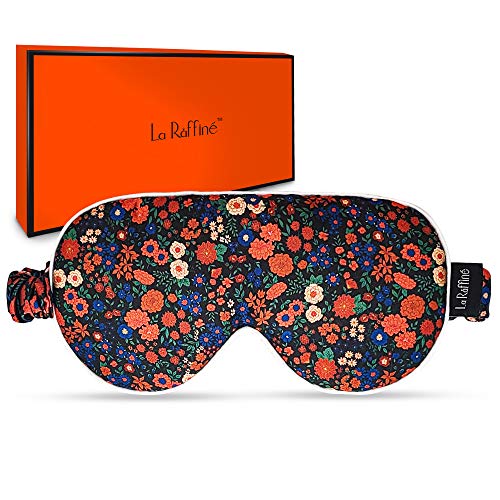 Sleep Eye Mask for Women Men - Eye Mask for Dry Eyes, with Removeable Gel Beads Pad, Fashion Patterns Super Smooth Night Blindfold Block Out LightAdjustable Hidden Strap