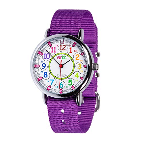 EasyRead Time Teacher Kids Watch - Back to School Gift - Girls & Boys Watches for Kids - Analog Teaching Watch - Tell The Time Childrens Watch - 2 Step Time Teacher Watch - Easy to Read 12-24 Hr Face