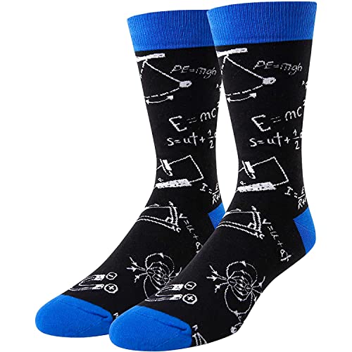 HAPPYPOP Funny Physics Socks Science Socks, Teacher Appreciation Gifts College Student Gifts Physics Gifts Scientist Gifts