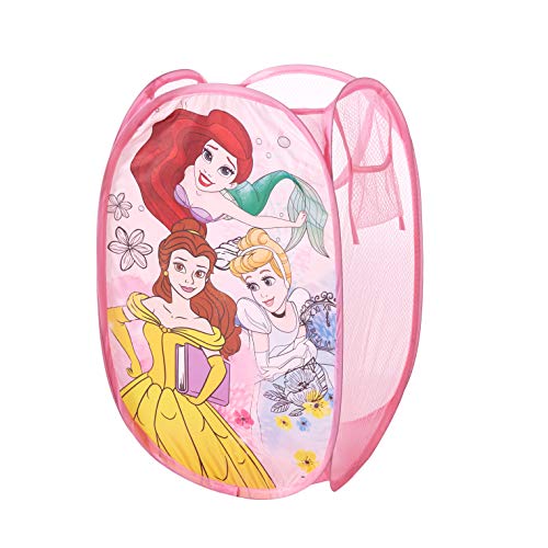Disney Princess Pop Up Hamper with Durable Handles, 21'H x 13.5'W x 13.5' L