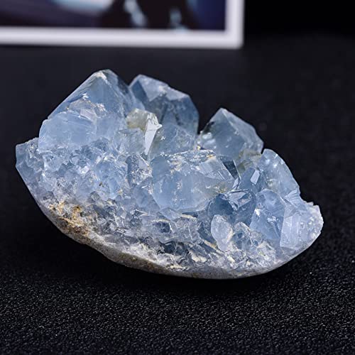 ODDVTFPG Home Goods Natural Crystal Rough Light Blue Crystal Stone Cluster Stones for Teaching Dream Home Decor Crafts Yoga Balance Home Decoration (Color : Light Blue, Size : 300-400)