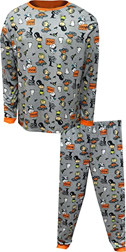 Briefly Stated Mens Peanuts Gang Great Pumpkin Charlie Brown Halloween Mens Pajama (X-Large)