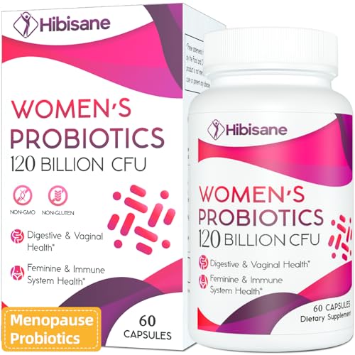 120 Billion CFU Probiotic - Menopause Support Probiotics for Women, 13-in-1 Natural Relief for Menopause, Weight, Hot Flashes, Night Sweats, Mood Swings, Hormone Balance, Immune Health - 60 Caps