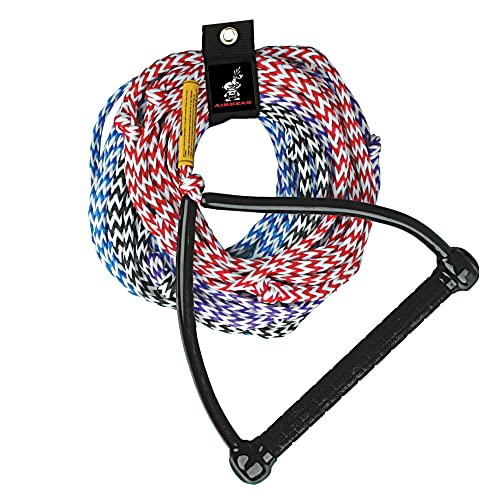 Airhead Water Ski Rope, 4 Section for Water Skis, Wakeboards and Kneeboards,Black