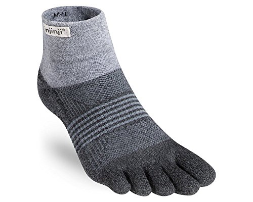 Injinji Women's Trail Midweight Mini-Crew (Medium/Large, Granite)