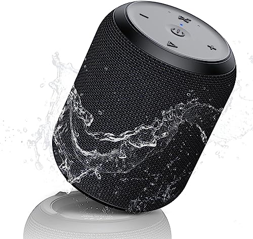 NOTABRICK Bluetooth Speakers,Portable Wireless Speaker with 15W Stereo Sound, Active Extra Bass, IPX6 Waterproof Shower Speaker, Double Pairing, for Party, Home Theater, Game Theater