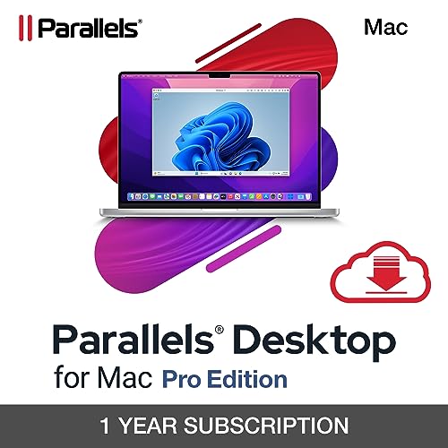 Parallels Desktop 19 for Mac Pro Edition | Run Windows on Mac Virtual Machine Software | Authorized by Microsoft | 1 Year Subscription [Mac Download]