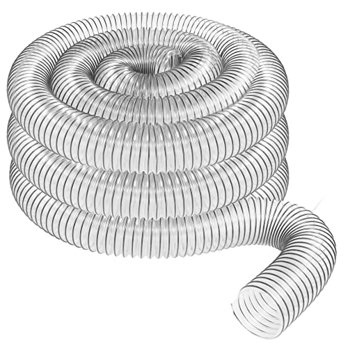 4' x 20’ Ultra Flex Clear Vue Heavy Duty PVC Dust Debris and Fume Collection Hose MADE IN USA!