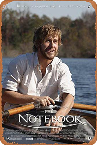 NIUMOWANG Ryan Gosling in The Notebook Movies Tin Poster 12 X 8 Inches