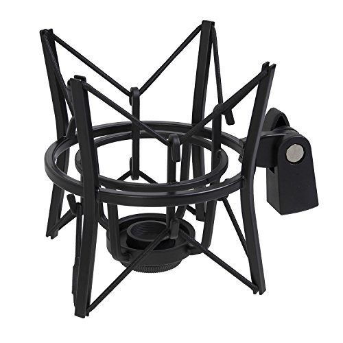 LyxPro MKS1-B Condenser Spider Microphone Shockmount, Anti Vibration and Isolation - Black