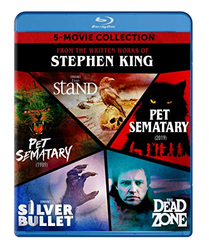 Stephen King 5 Movie Collection: The Stand / Pet Sematary 1989 / Pet Sematary 2019 / Silver Bullet / The Dead Zone (5 Blu-ray)