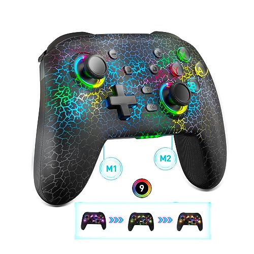 Koiiko Game Controller Gamepad for PC/PS3/PS4/PS5/Switch/iPad/iPhone/Android: Supports Wireless Connection, Cloud Gaming, Streaming on PS/Xbox/PC Console, Gaming Joystick with Back Button/Turbo/6-Axis