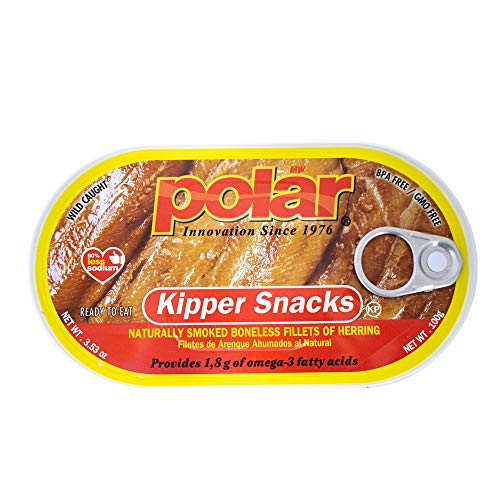 MW Polar Herring, Kipper Snacks, 3.53-Ounce (Pack of 12), 90% Less Sodium, Ready to Eat Canned Fish, Good Source of Vitamin D, Naturally Wood Smoked, No Artificial Flavors or Ingredients
