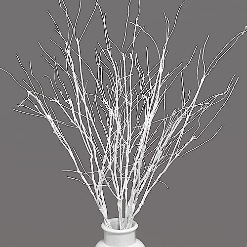 VANTREE 10 PCS Artificial Branches Curly Willow Branches Olive Branches for Vases,30.7 Inches Faux Branches Decorative Branches Sticks for Flower Arrangements,Decorative Plants for Wooden Vase Decor