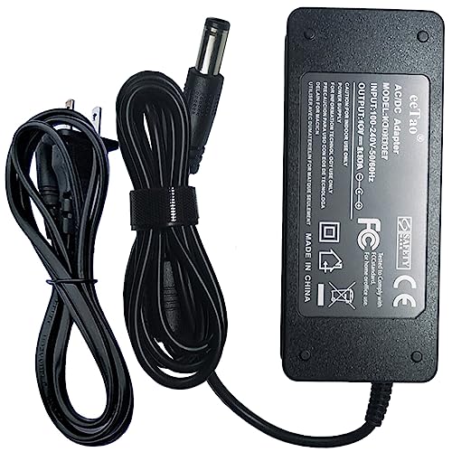 eeTao 42V AC/DC Adapter Charger Compatible with E-Glide SS SF HD 36V 36VDC Lithium Li-ion Battery Skateboard Fiik Altered Exkate Emad Folding Electric Bike CD Coming Data LP-3620 42VDC Power Supply