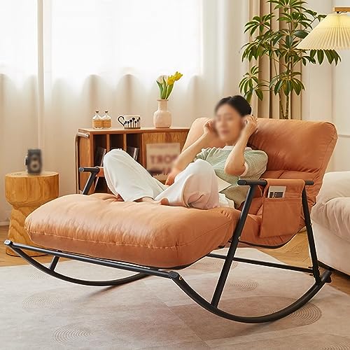 OmepS Indoor Double Modern Sofa Lounger with Cushion,Breathable Bedroom Outdoor Garden Recliner with armrests,Zero Gravity Camping Ergonomic Chair.